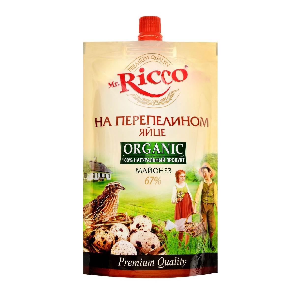 Майонез MR.RICCO Organic на перепелином яйце 67%