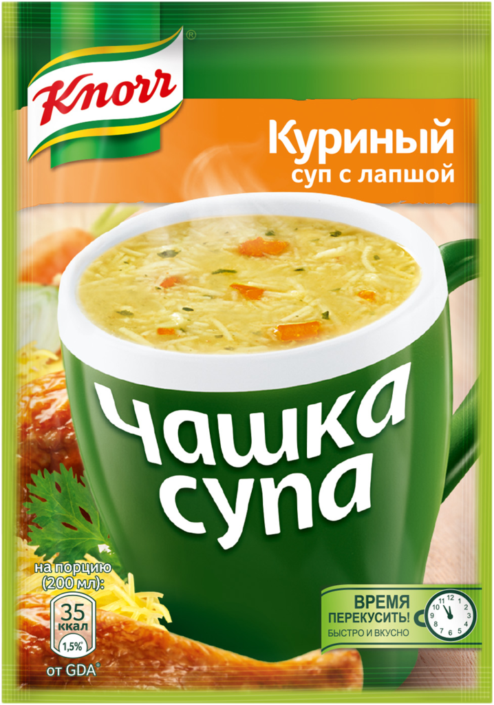 Суп KNORR Чашка супа Куриный суп с лапшой