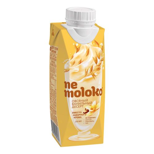 Напиток овсяный NEMOLOKO Ванильный обогащенный витаминами и минеральными веществами