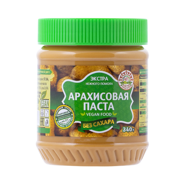 Паста арахисовая АЗБУКА ПРОДУКТОВ Экстра без сахара