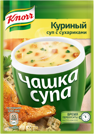 Суп KNORR Чашка супа Куриный с сухариками