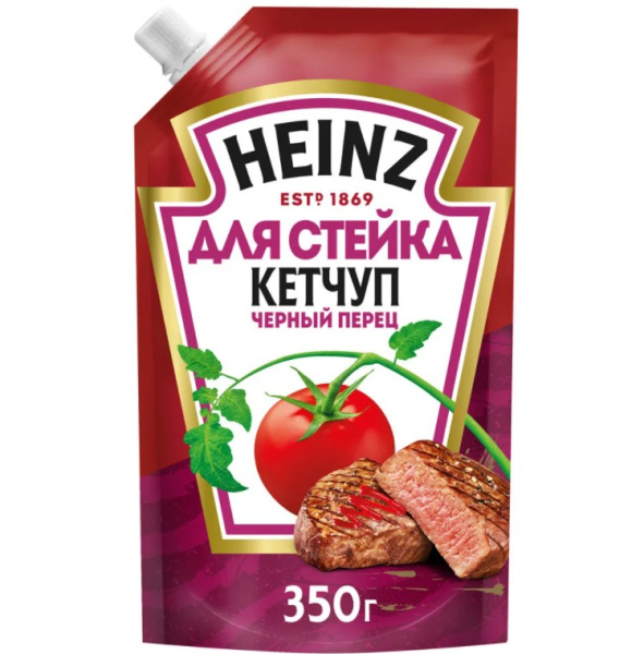 Кетчуп HEINZ Для стейка Черный перец