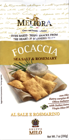 Крекер MELIORA Focaccia c морской солью и розмарином