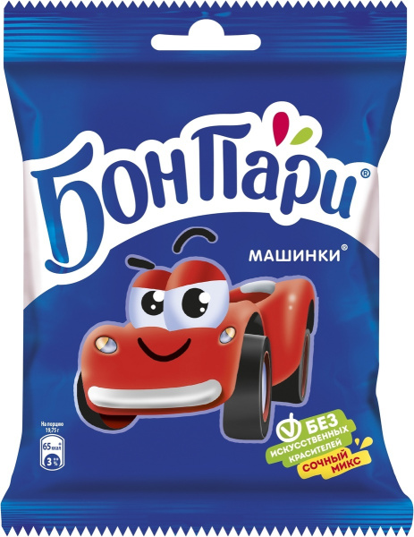 Мармелад жевательный БОН ПАРИ Машинки